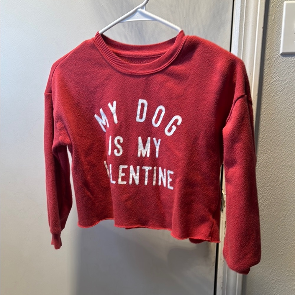 Red 'My Dog is My Valentine' Sweatshirt